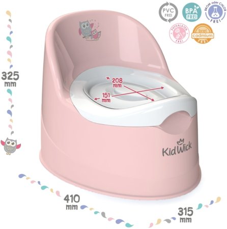 Kidwick Горшок Гранд / цвет розовый-белый