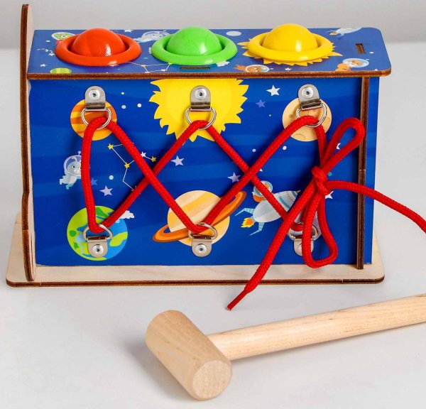 Лесная мастерская Стучалка-бизиборд "Ракета"