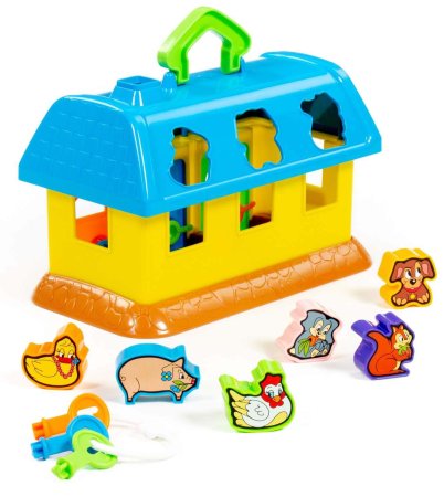 Полесье Развивающая игрушка "Домик для зверей"