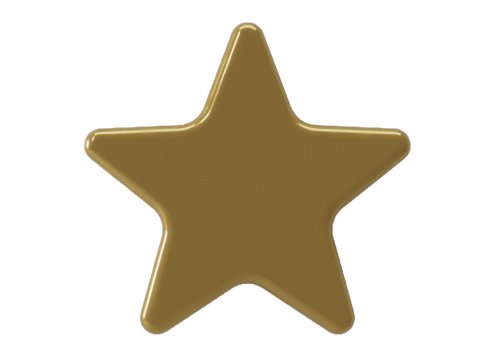 Soohoo звездочка декоративная золотая