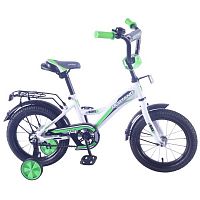 Mustang 283771 Велосипед детский 14" / цвет бело-зеленый					