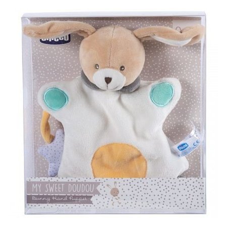Chicco Игрушка-рукавичка мягкая "Зайчик" 0м+