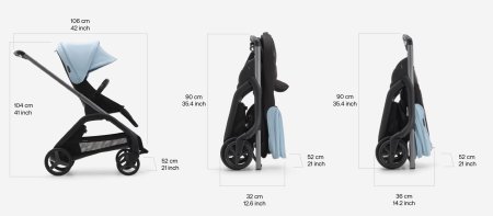 Коляска прогул.Bugaboo Dragonfly complete  (BLACK/MIDNIGHT BLACK-MIDNIGHT BLACK)