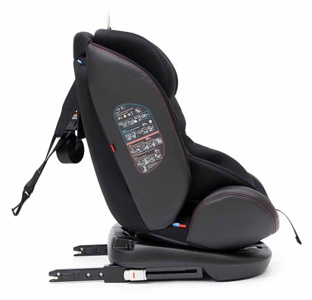 Bambini Moretti Детское автокресло ST-3 (0-36 кг) / цвет черный с красной строчкой