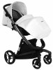 Ibebe Коляска 2 в 1 I-Stop Leather / цвет Crocodile White (белый)
