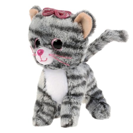 Мой питомец Мягкая игрушка Кошка в сумочке из пайеток, 17 см