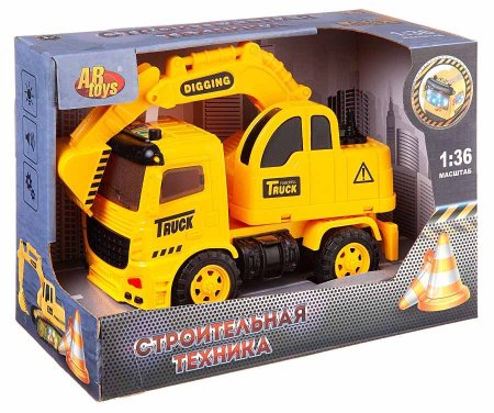 ABtoys Машинка спецтехника "Экскаватор" 1:36