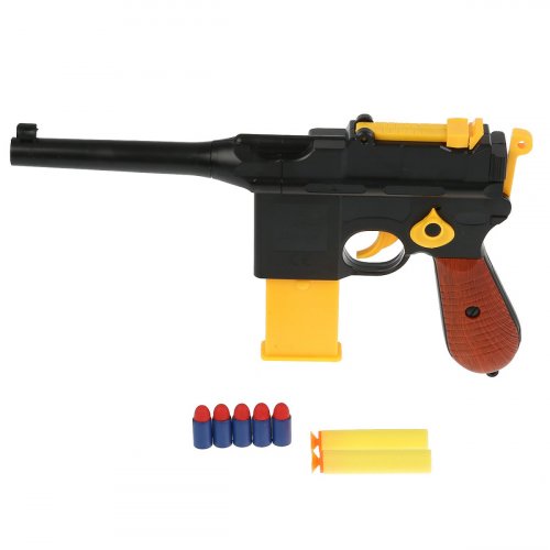 Играем вместе Игровой Пистолет с мягкими и пластиковыми пулями 295522 / цвет черный