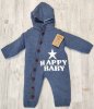 Babymy Комбинезон с капюшоном / рост 68 см / с 3 месяцев / цвет синий