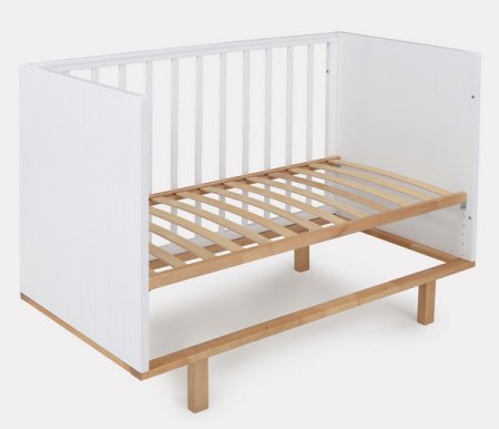 Rant Кроватка Bamboo, маятник / цвет Cloud White (белый)