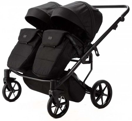 Adamex Коляска для двойни 2 в 1 Leo Duo / цвет черный