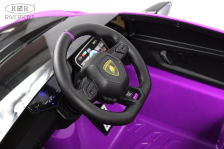 E888EE Электромобиль Lamborghini Huracán STO (Желто-фиолетовый)