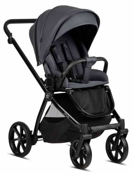 Tutis Коляска 2 в 1 Mio Eco Leather / цвет Dark Grey (темно-серый)