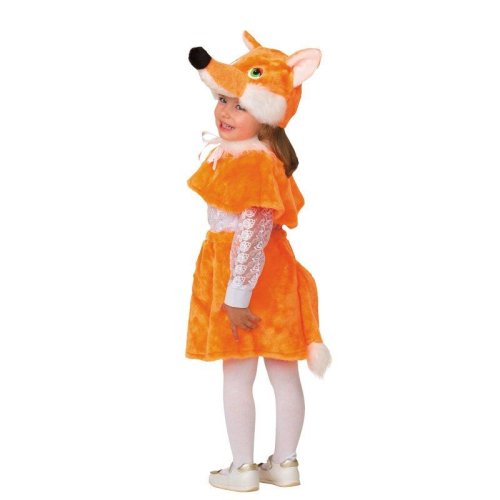 Батик Карнавальный костюм для девочек Лиса / рост 110 см, от 5 лет / цвет оранжевый