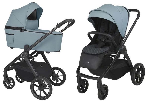 Espiro Коляска 2 в 1 Yoga / цвет open mind (голубой)