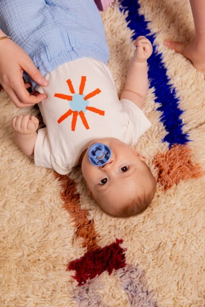 Пустышка латекс BIBS Studio Colour - Block - Sky Blue, 0+ мес.