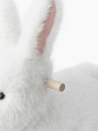91034, Игрушка-качалка BUNNY (white)