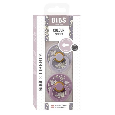 BIBS Набор пустышек латексных  Liberty Colour, с 0+, 2 шт. / цвет Capel - Fossil Grey