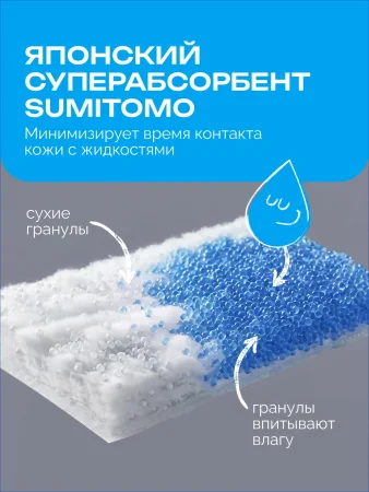 Подгузники липуч.4-8 кг, S, 32 шт.Fancy Rabbit Нежный хлопок(ПВХ)