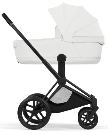 Коляска 2в1 CYBEX Priam Style Matt Black + спальный блок (Off White)