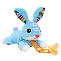 Biba Toys Развивающая игрушка-держатель для соски Зайчонок Брюс					