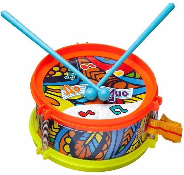 ABtoys Набор музыкальных инструментов: маракасы, бубен, барабан, дудка