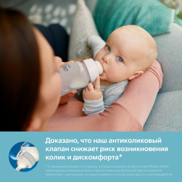 Philips Avent Бутылочка для кормления Anti-colic, с 3 месяцев, 330 мл