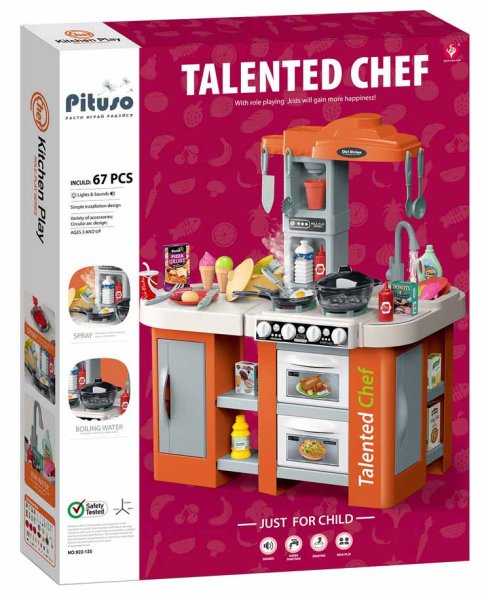 Pituso Игровой набор Кухня Talented Chef, 67 элементов