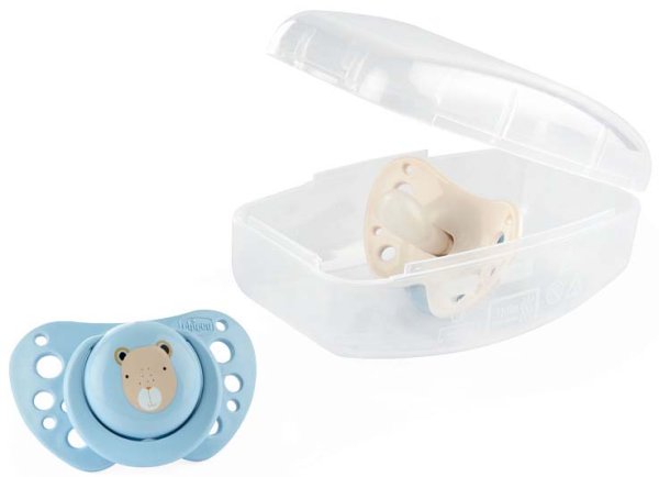 Chicco Пустышка PhysioForma Air силиконовая, 2-6 месяцев, 2 штуки / цвет light blue (голубой)