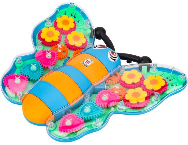 Рыжий кот Интерактивная игрушка "Бабочка с шестерёнками"