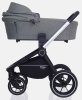 MowBaby Коляска 3 в 1 Zoom PU / цвет Silver Grey (серый, рама серебро)