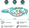 Givito Железная дорога Мой город, 92 предмета / цвет бирюзовый