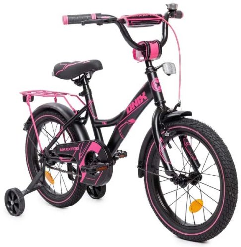 MaxxPro Велосипед Onix 16 / цвет черно-малиновый
