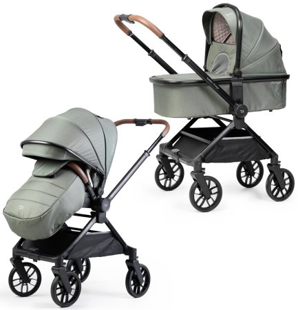 (Т) Коляска 2в1 Bambini Moretti Mirage  (Olive)