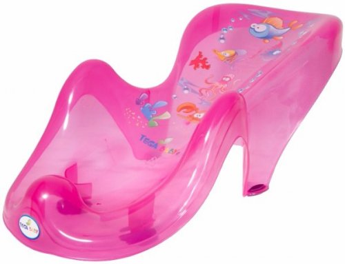 Tega Горка детская для ванночки "Aqua" / цвет прозрачно-розовый для купания младенца