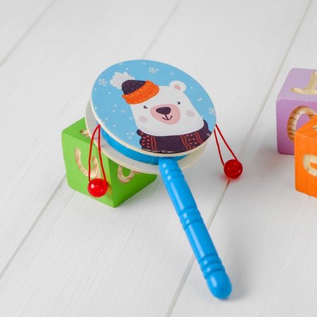 Игрушка музыкальная Колотушка "Зверята" в ассортименте