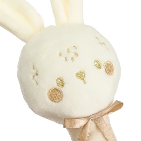 M&B  Игрушка-пищалка "Зайка", текст./ цвет бежево/белая арт.9843934