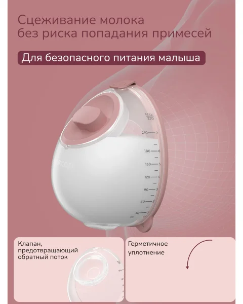 Портативный электрический молокоотсос BP137 (серия V1 Pro), 2 шт. Мамкози /Momcozy
