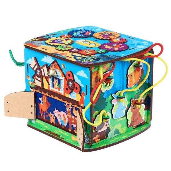 Лесная Мастерская Бизиборд "Играем со зверятами"  4276294