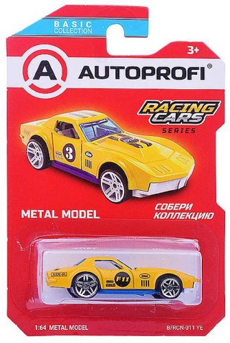 Autoprofi Машинка коллекционная Racing Cars / цвет жёлтый