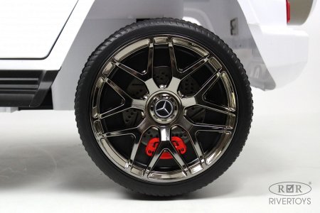Rivertoys Электромобиль Mercedes-AMG G63 / цвет белый