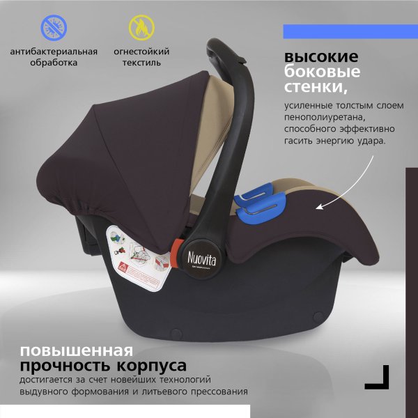 Nuovita Автокресло Maczione N0-1 / цвет Cioccolato/Шоколад