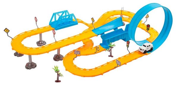 CH Toys Автотрек Головокружительное вращение, 48 деталей