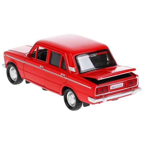 Машина металл LADA lada 2106 длина 10,5 см, инерц, красный, кор. Технопарк 415054
