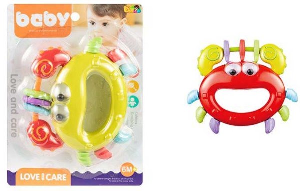 Юг-тойз Погремушка "Крабик"