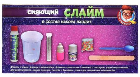 Играем вместе Игровой набор «Сияющий слайм» из серии «Школа учёного»