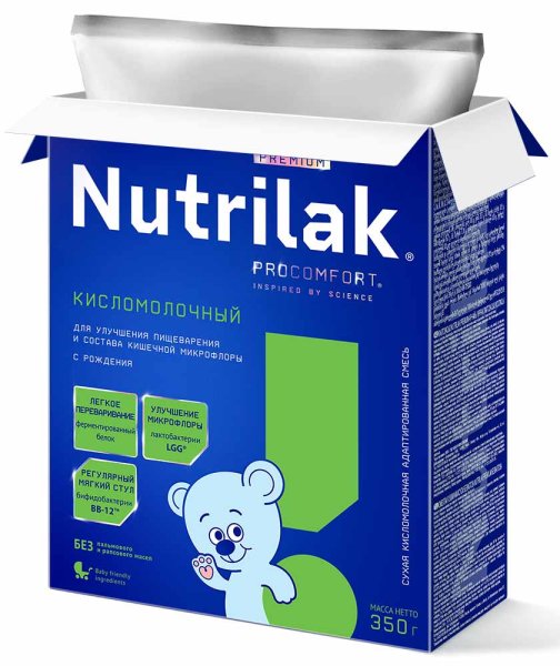 Nutrilak Молочная смесь Premium Кисломолочный, с рождения, 350 г