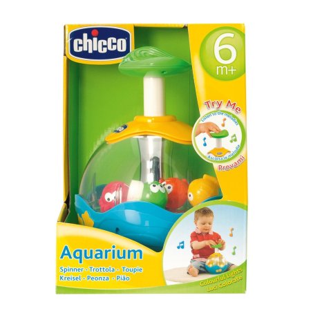 Chicco Игрушка развивающая Юла Aquarium / цвет голубой, зеленый