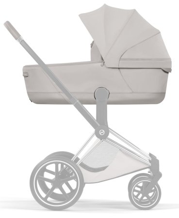 Коляска 2в1 CYBEX Priam Style Chrome Brown + спальный блок (City Grey)
