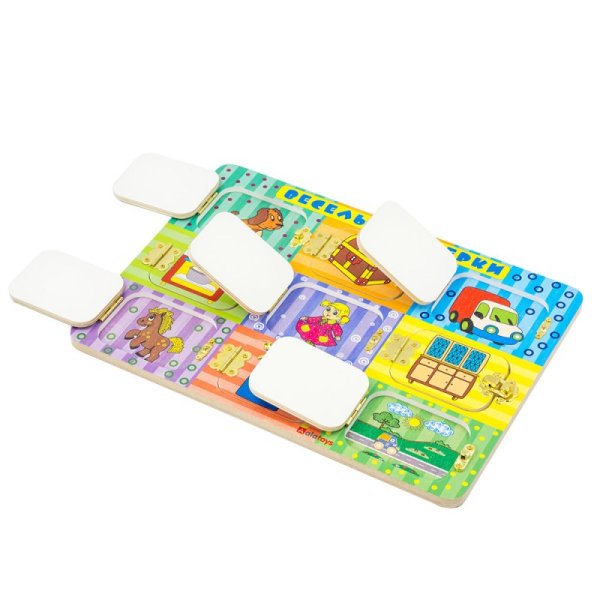 Бизиборд "Веселые дверки"